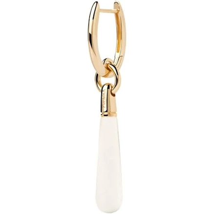 Pdpaola Rock Crystal large Jupiter Single Hoop