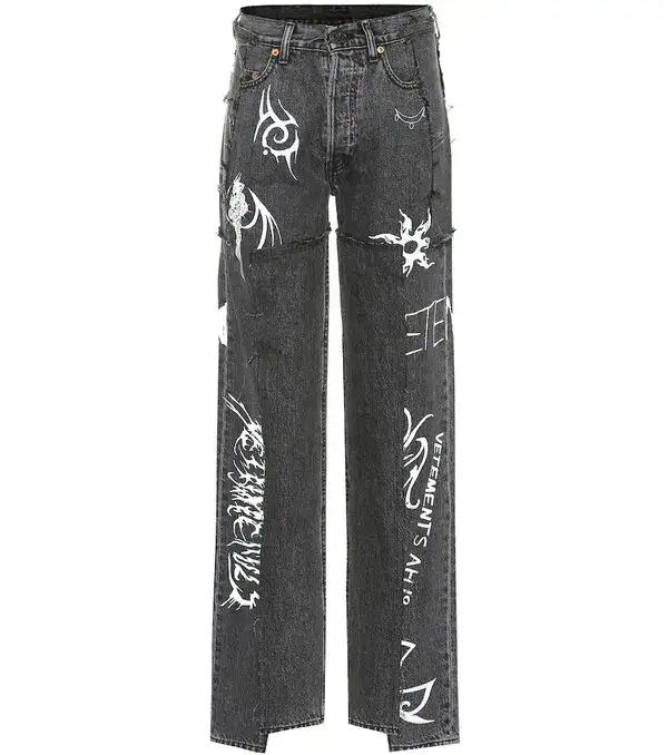 High-rise Wide-leg Jeans
