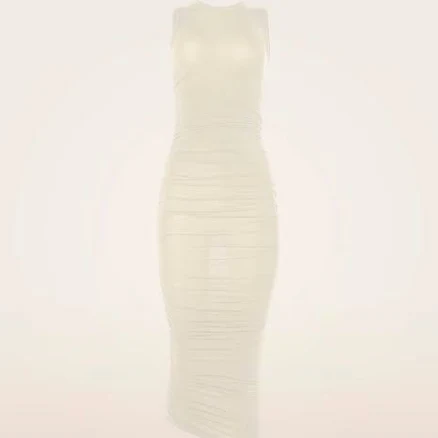 Sheer Drape Dress