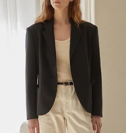BEMUSE MANSION Overfit Mid-Length Polyester-Rayon Jacket