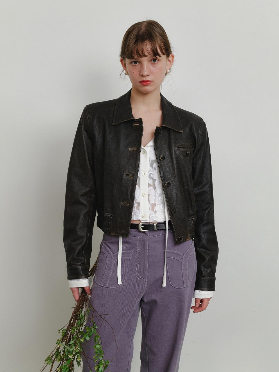 Lony Bomber Jacket Vintage Brown