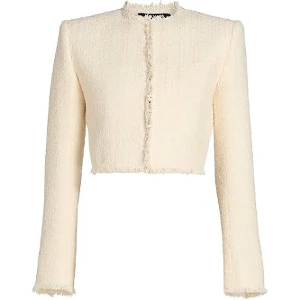 Balmain Women's Spencer Tweed Cropped Jacket