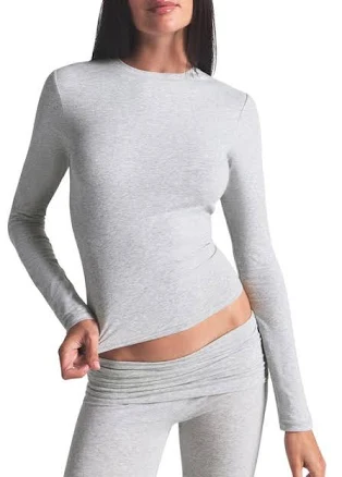SKIMS Women's Cotton Jersey Long Sleeve T-Shirt
