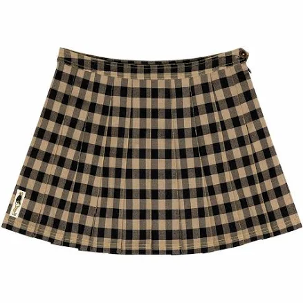 Women's Pleated Check Skirt