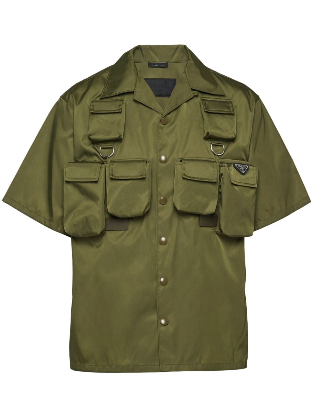 Nylon Gabardine Pocket Shirt