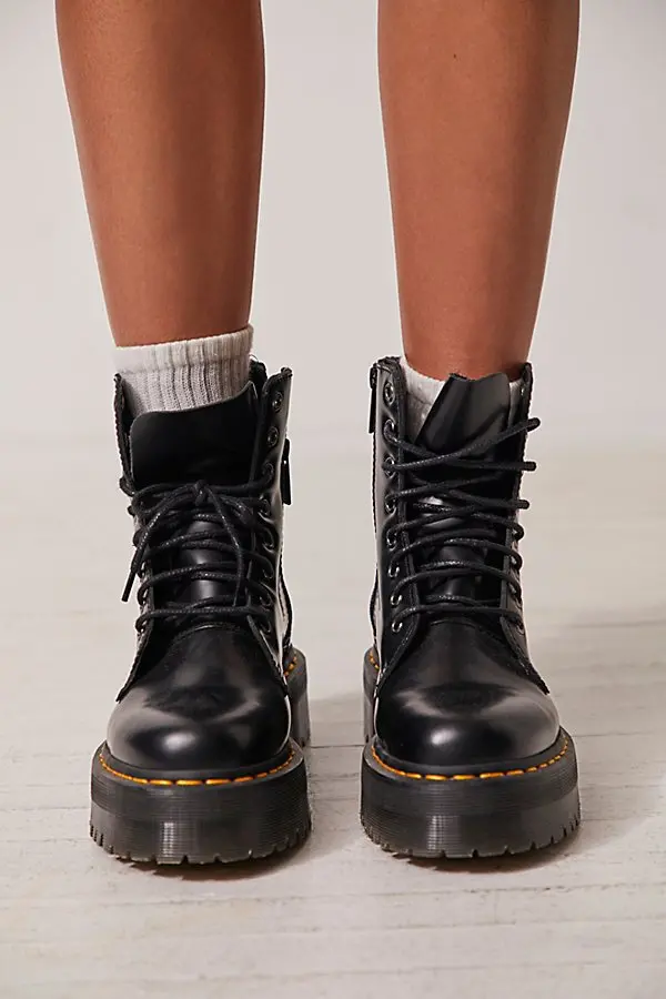 Black Jadon Retro Quad Boots
