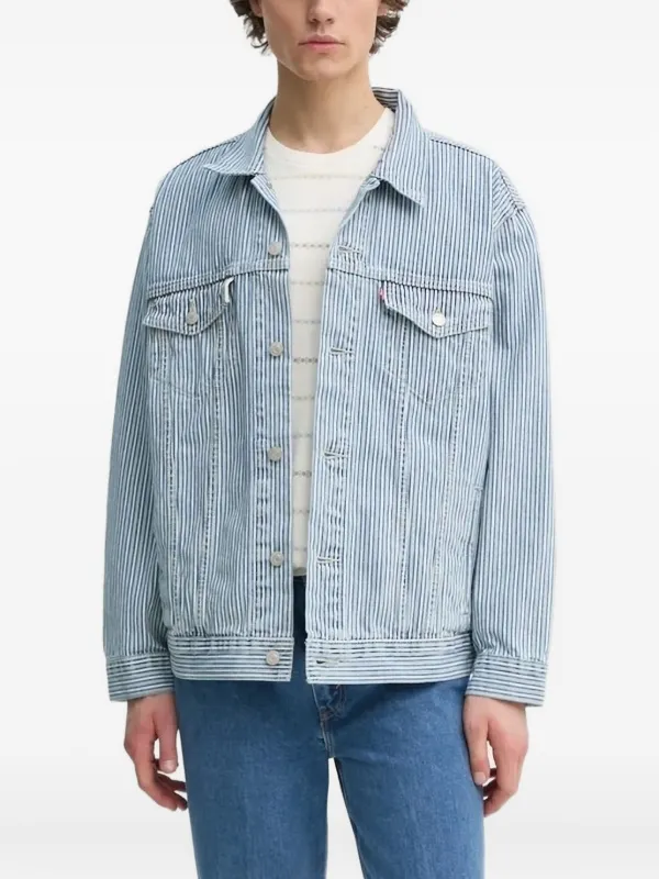 Striped Trucker Jacket