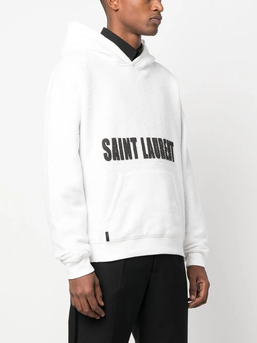 Logo-print Textured Hoodie