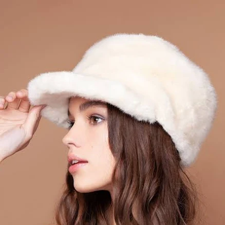 Women's Elegant Faux Fur Mink Cap