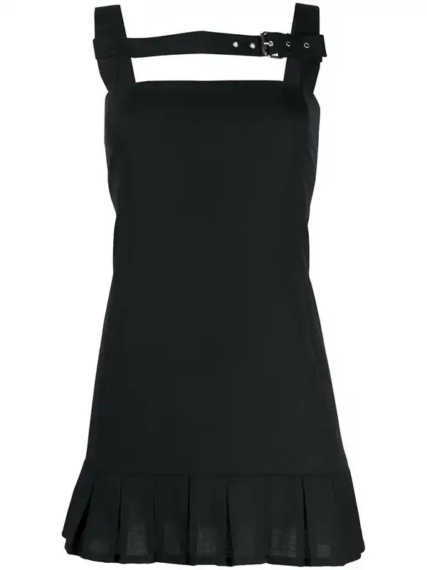Buckled Pleat Dress