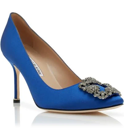Manolo Blahnik Hangisi Satin Pumps
