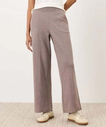 Pact Women's Organic Cotton Airplane Pintuck Wide-Leg Pants