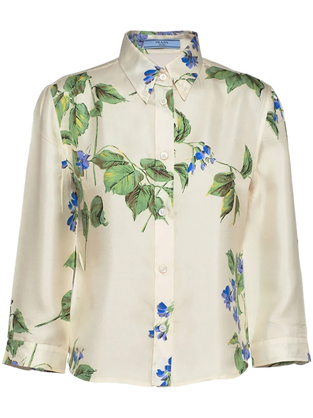 Floral-print Long-sleeve Shirt