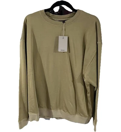 Yeezy Season 3 Crewneck Oversized Sweatshirt Military Dust Sz Small