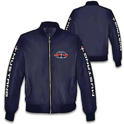 Ford Mustang Full-Zip Lightweight Nylon Men's Jacket