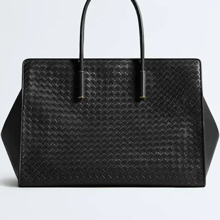 Large Intrecciato Zipper Tote Bag
