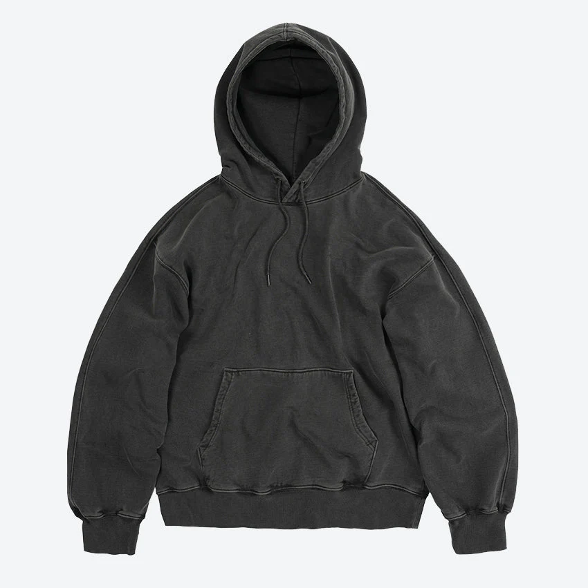 OG PIGMENT DYEING HOODY 002 - CHARCOAL