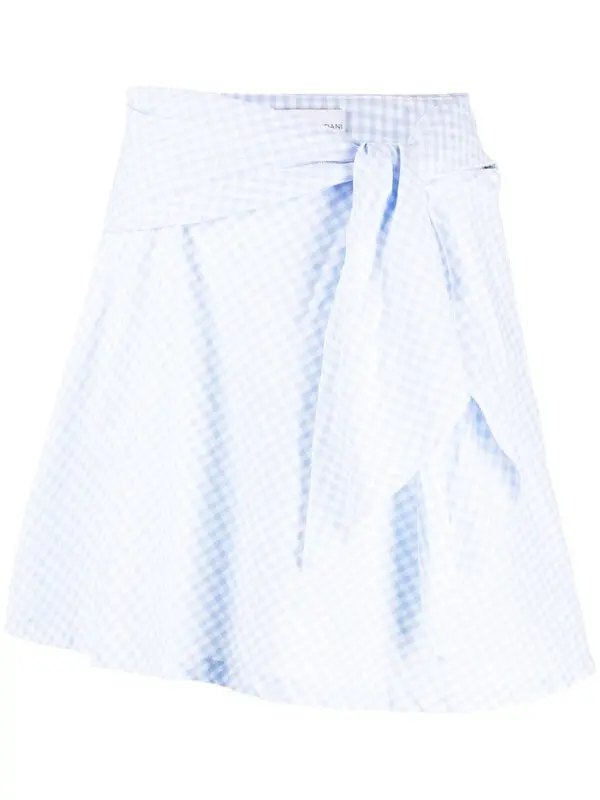 Vichy Gingham-print Mini Skirt