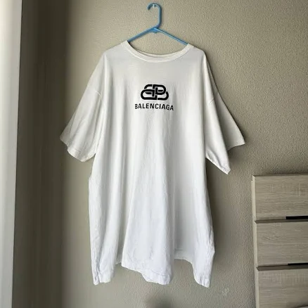 Balenciaga Women's Oversized BB Cotton T-Shirt