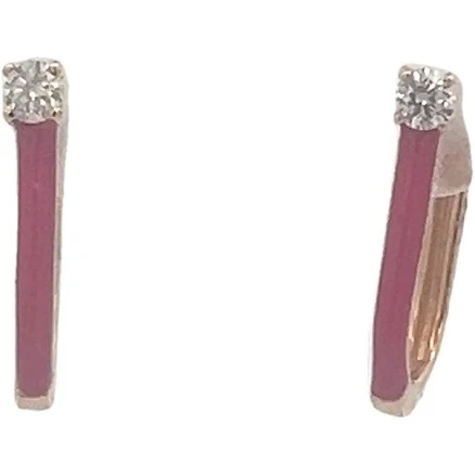 Elegant Enamel Earrings