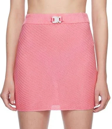 1017 ALYX 9SM Pink Buckle Miniskirt - XS = WAIST US 24