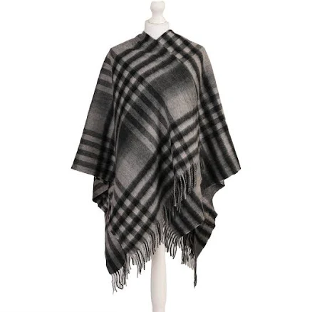 Mini Me Children's Cape Edinburgh Lambswool Chequer Tartan Jumper