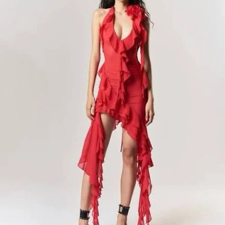 Fancì Club Fanci Club Dress Garden Of Eden XXL - Women | Color: Yellow/Red | Size: XL