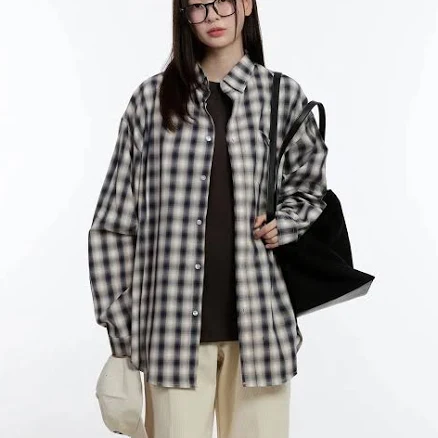 Oversized Check Shirt