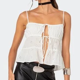 Edikted Women's Faux Leather Zippy Shorts