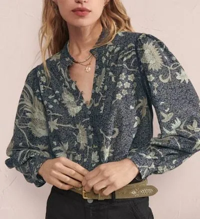 Silk Cotton Pleat Blouse