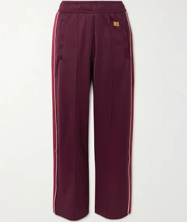 Wales Bonner Mantra Pointelle-trimmed Jersey Straight-leg Track Pants Women