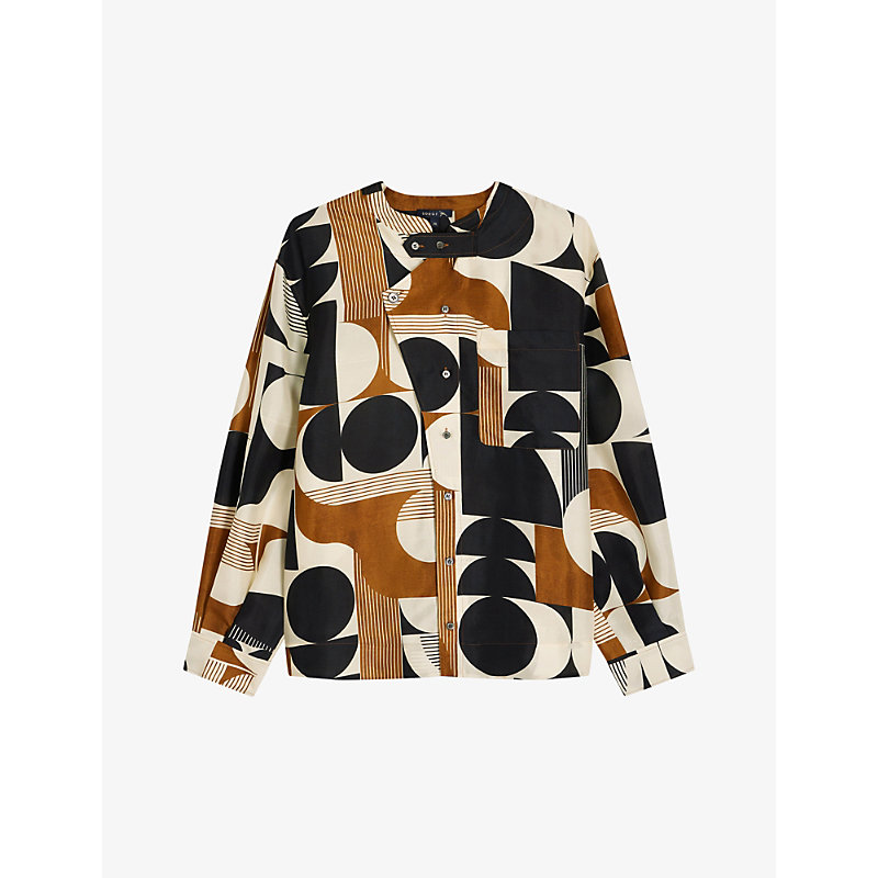 SOEUR - Philo abstract-print silk shirt
