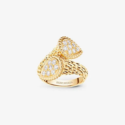 Boucheron Ring Toi Et Moi Serpent Bohème Yellow Gold Diamond