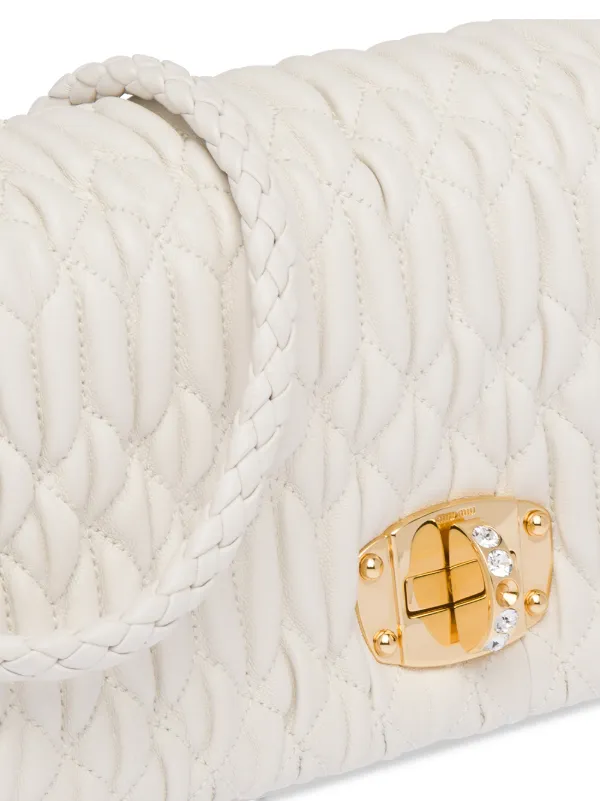 Matelassé Pearl-detail Bag