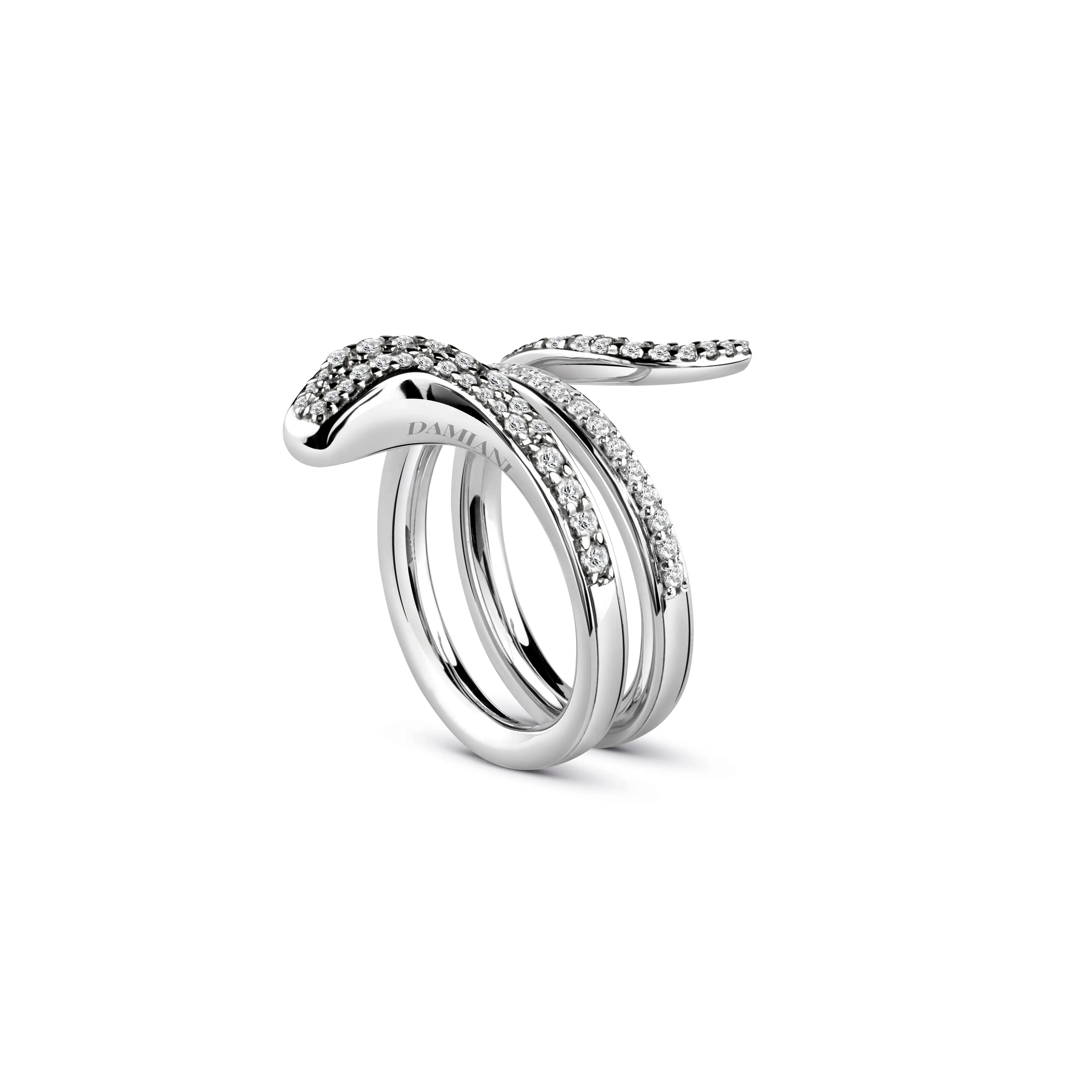 White gold and diamond ring