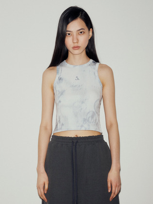 Graphic Sleeveless Top