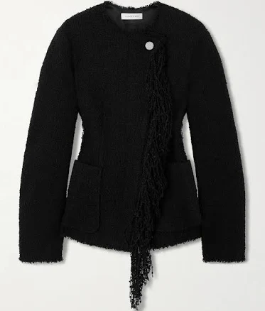 Lanvin Women's Asymmetrical Boucle Wool Jacket