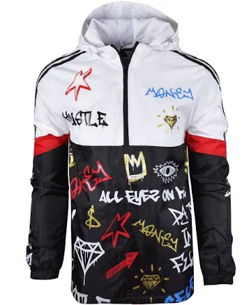 Graffiti Windbreaker Jacket