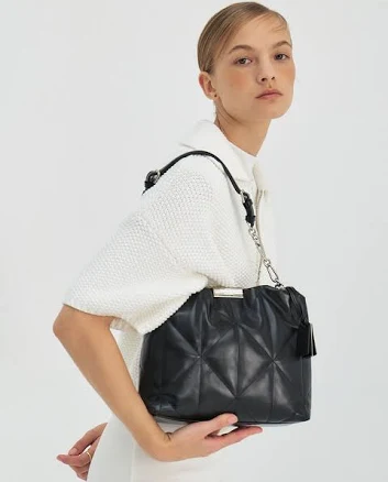 JOY GRYSON Glam Medium Shoulder Bag_Black by W Concept