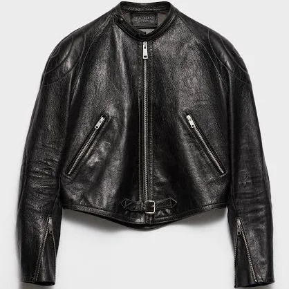 Prada Leather Biker Jacket Women