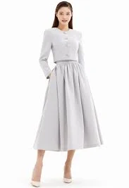 Crepe Volume Flare Skirt