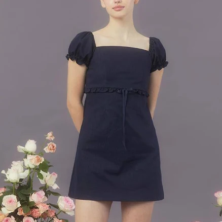 W Concept Margarin Finger Petit Denim Dress