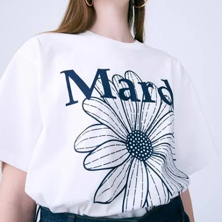 Tshirt Flowermardi_Ivory Navy