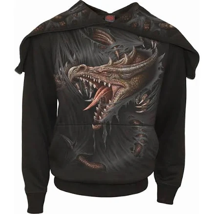 Spiral USA Men's Breaking Out Split Zip Cotton Hoodie
