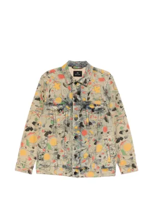 Floral Print Denim Jacket
