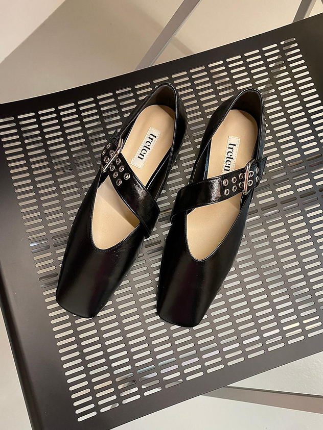 Square Toe Ballerina Flats