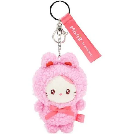 Anirollz Miniz Bunny Costume Plush Keychain