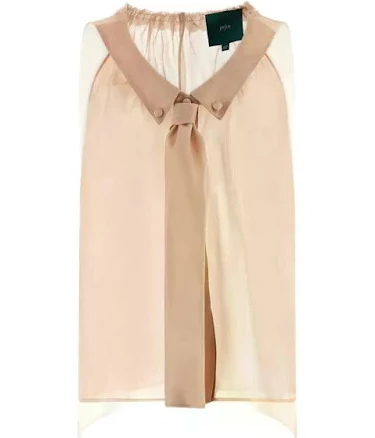 Maison Jejia Women's Ruffle-collar Silk Blouse