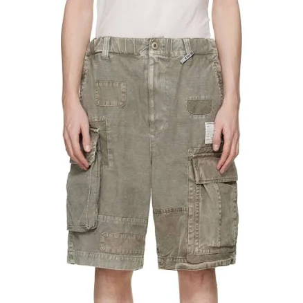 Maison MIHARA YASUHIRO Taupe Repaired Cargo Shorts