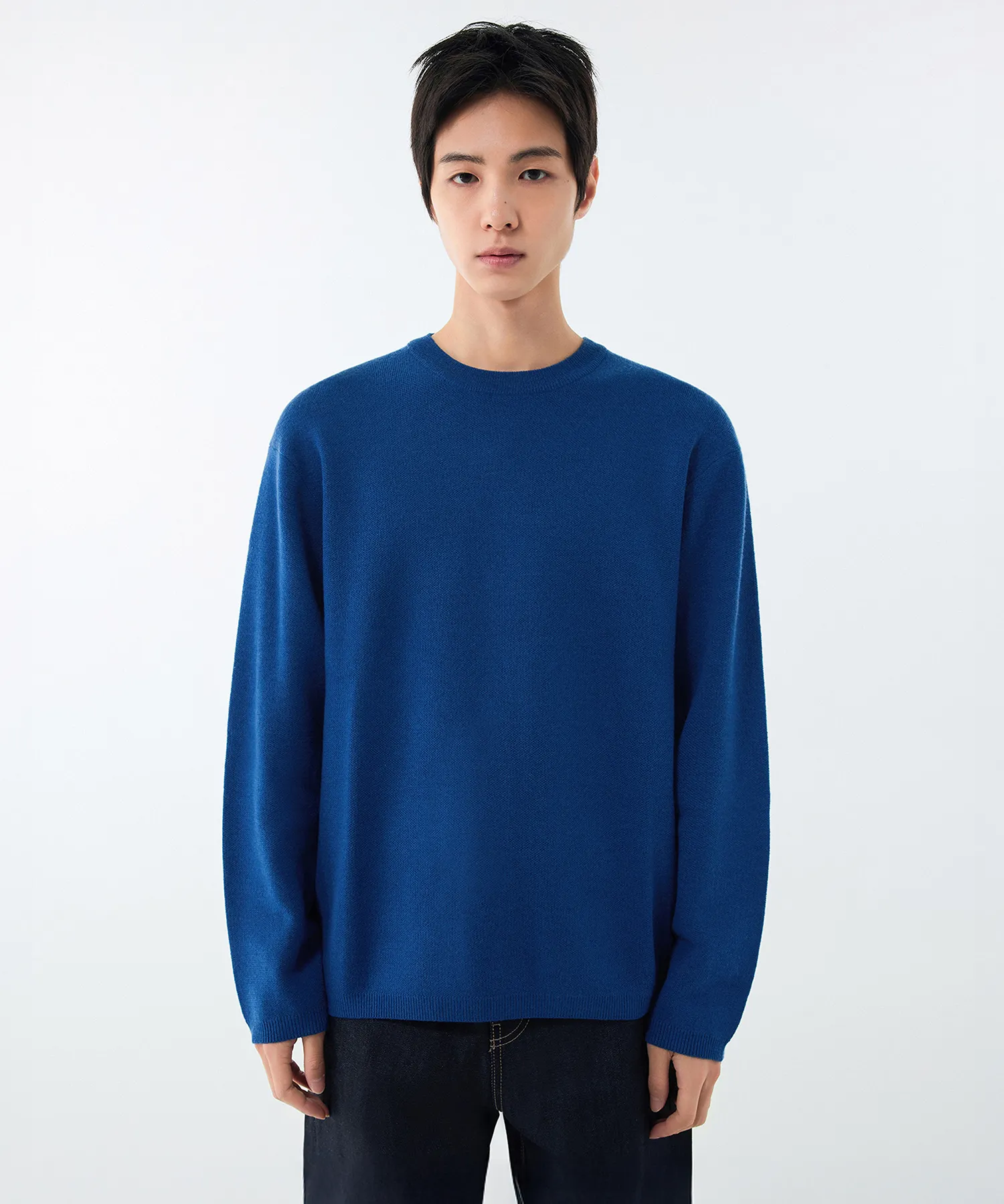 Blended Crew Neck Knit